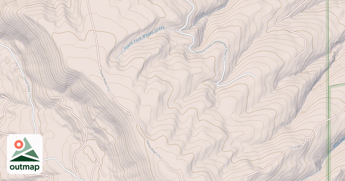 Map of USFS National Forest System Roads {29052580-3C99-404F-A99C-1F47B11FF830}