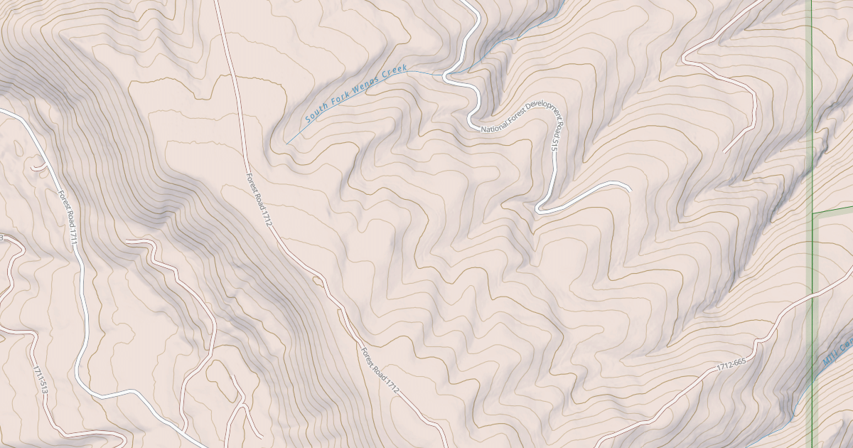Map preview of USFS National Forest System Roads {29052580-3C99-404F-A99C-1F47B11FF830}