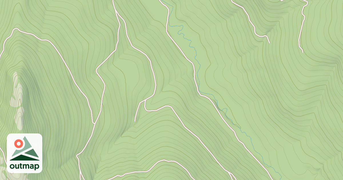 Map of Bruin Creek Snowmobile Spur