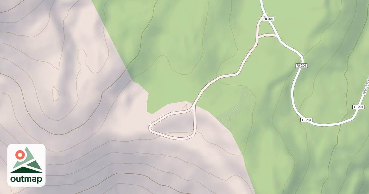 Map of Navajo Lake Snomobile
