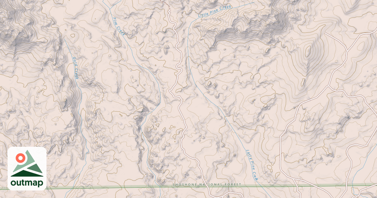 Map of LITTLE PINE