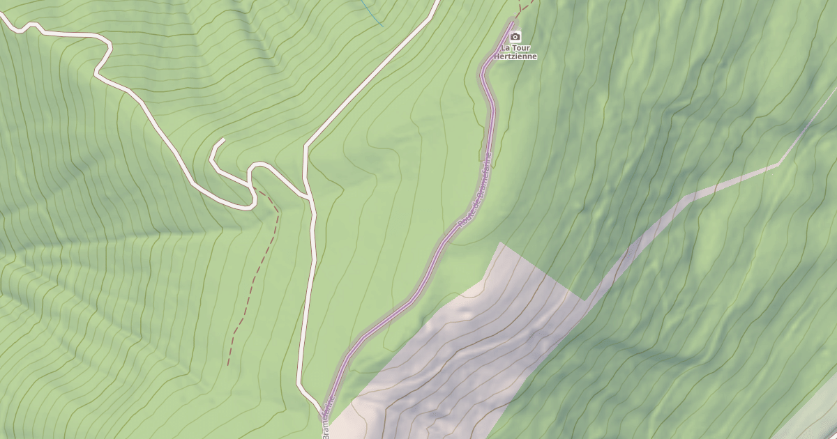 Map preview of Route de Bramefarine