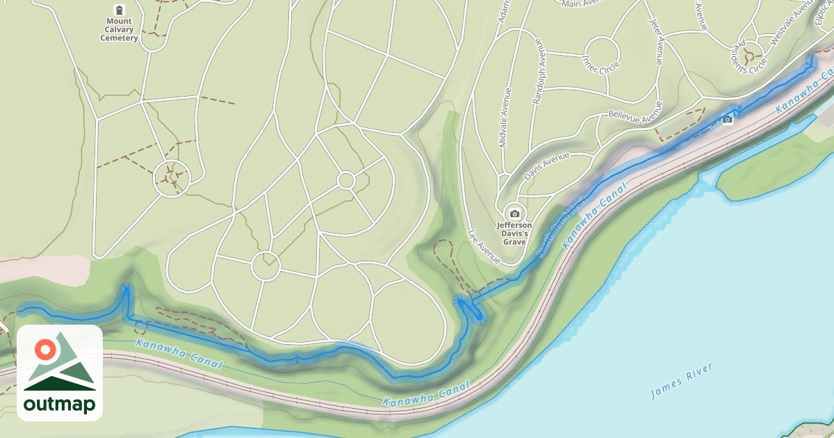 Map of North Bank Trail