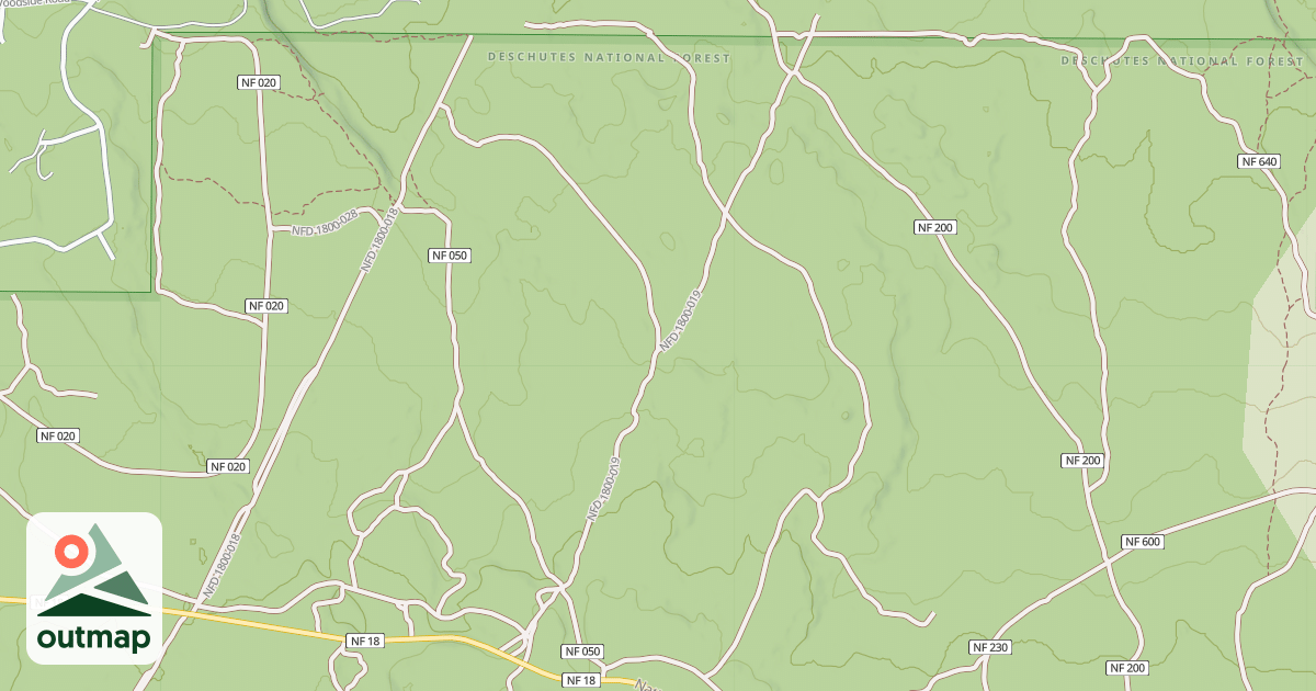 Map of BPA REDMOND-KLAMATH FALLS