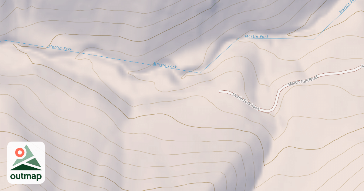 Map of MARTIN FORK T.H.