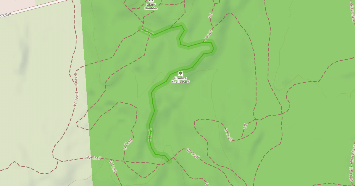 Map preview of Y Trail
