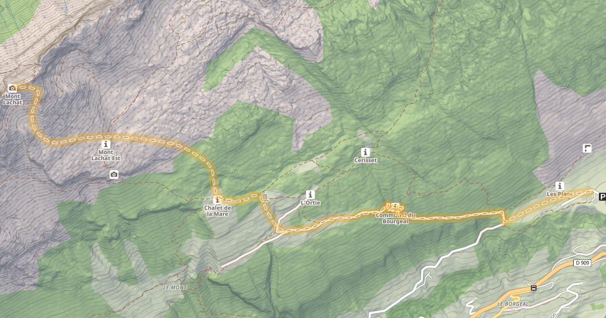 Map preview of Lachat de Thones — Forgeassoud-Dessus