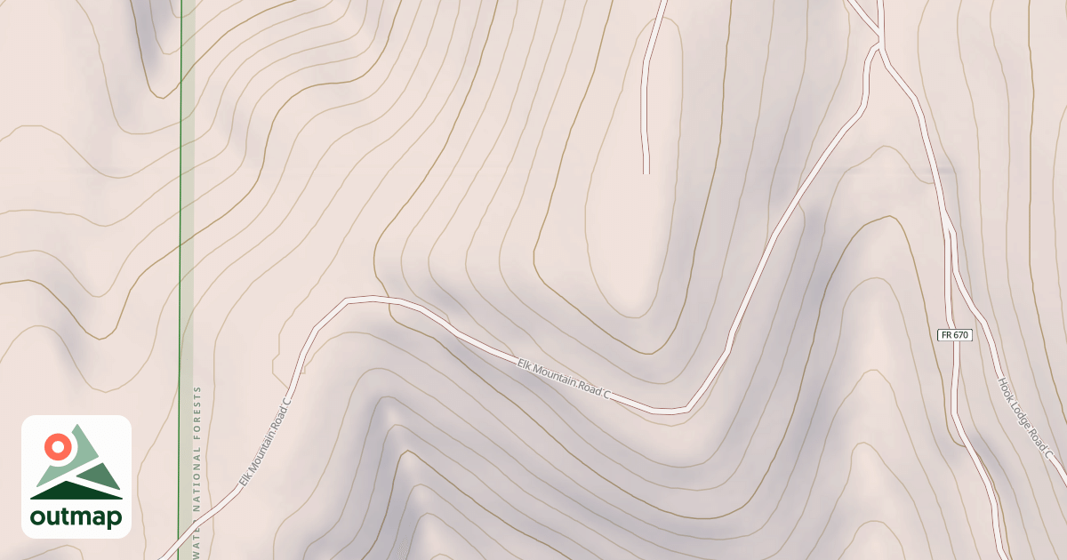 Map of ELK MOUNTAIN C