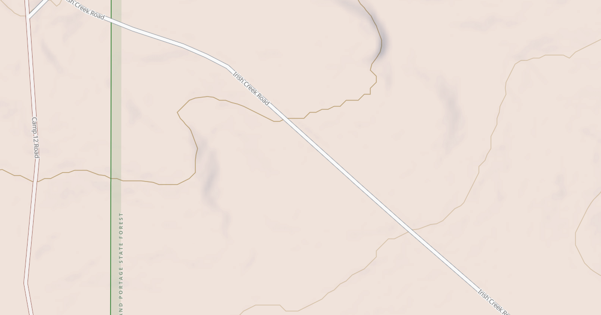 Map preview of Hovland Woods Trail