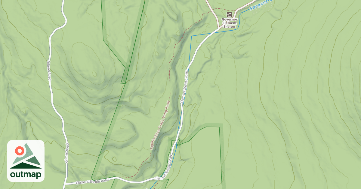 Map of Appalachian National Scenic Trail