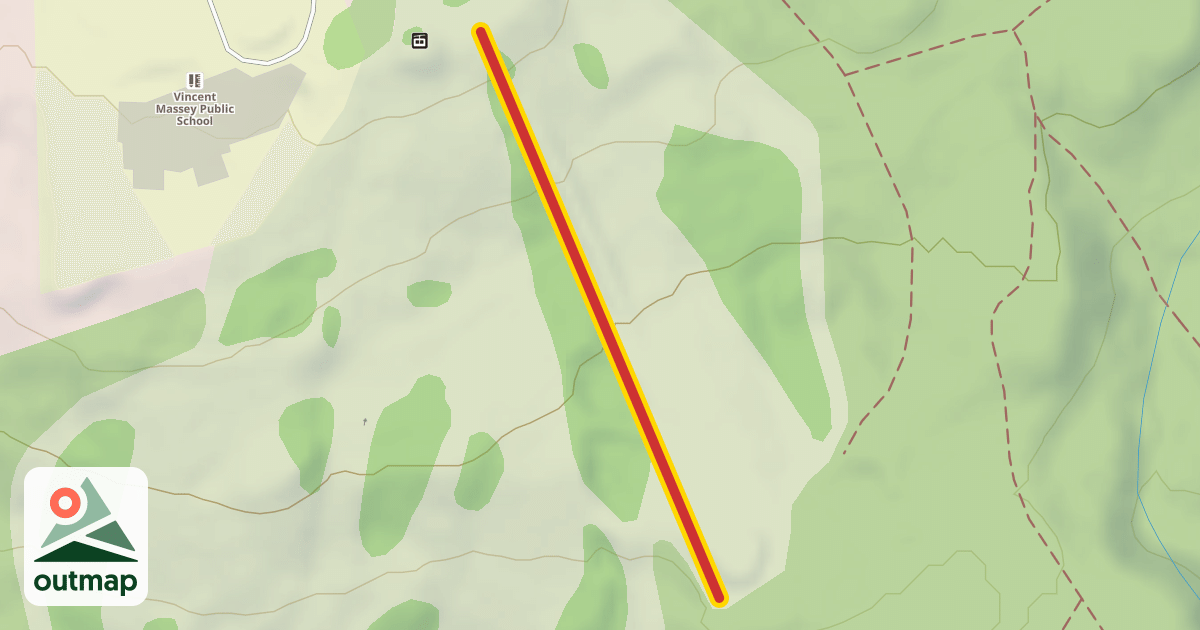Map of T-Bar Lift