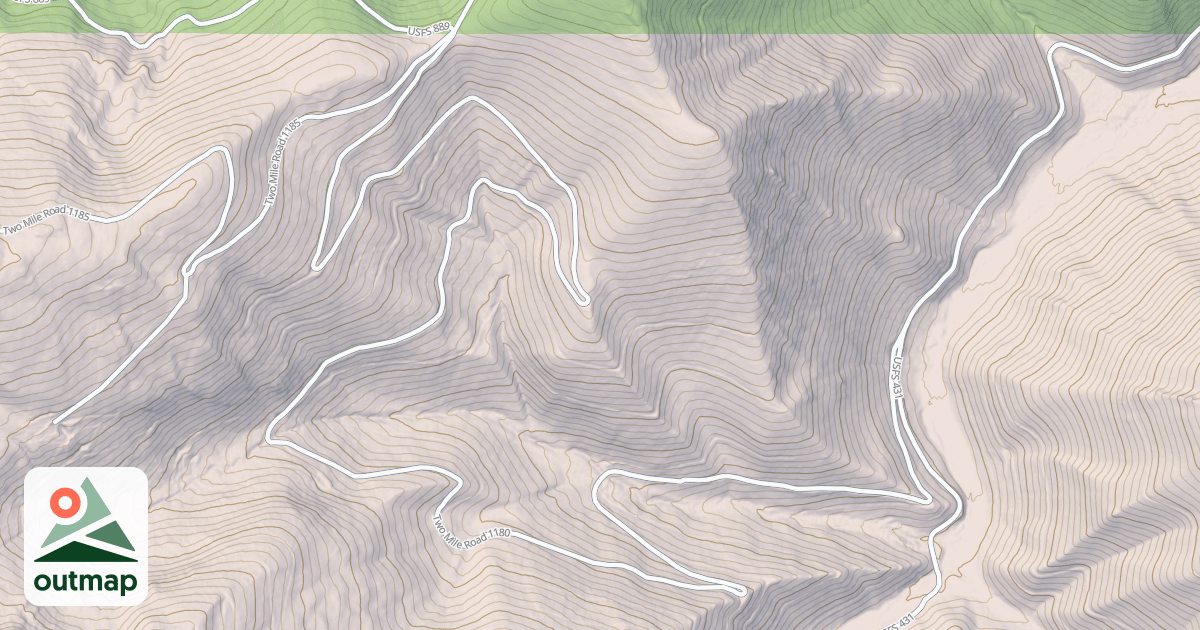Map of COYLE CREEK