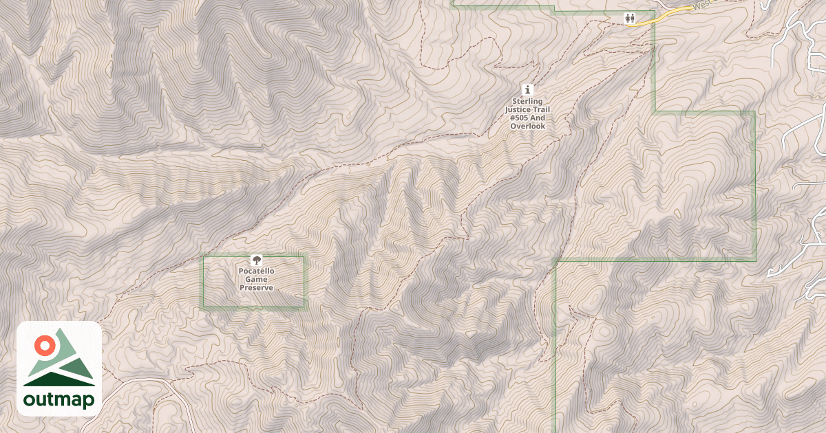 Map of WEST FORK GIBSON JACK