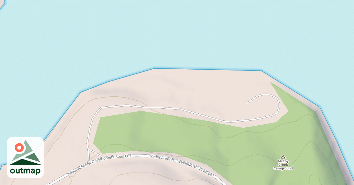 Map of MCCOY CREEK CG BOAT RAMP