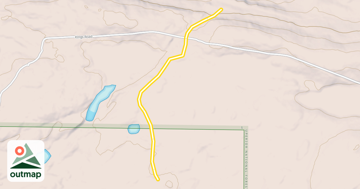 Map of Ham Lake Trail