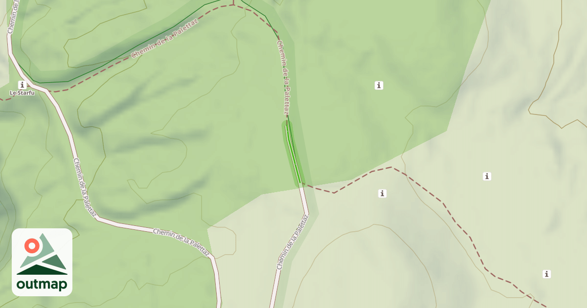 Map of Chemin de la Palettaz