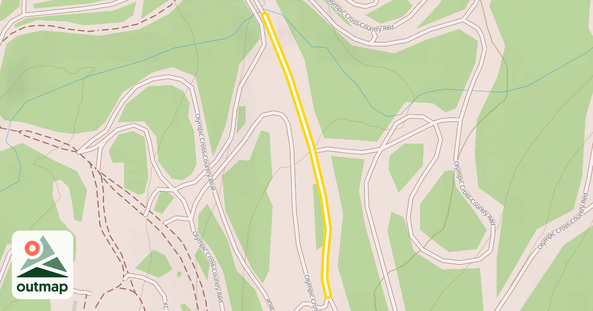 Map of Olympic Cross-Country Red