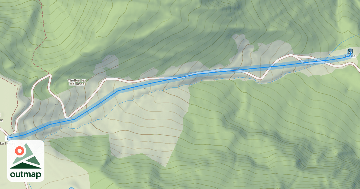 Map of La Frasse