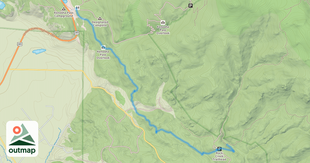 Map of Colorado Trail (Segment 5)
