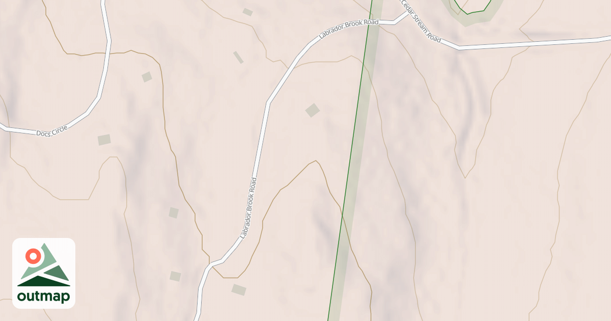 Map of Labrador Brook Road