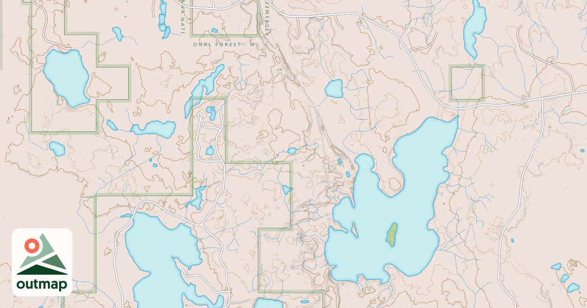 Map of USFS Motor Vehicle Use Map Trails 22441