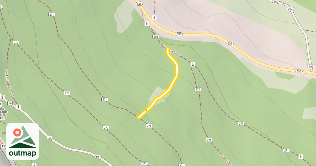 Map of Survey Switchback Link