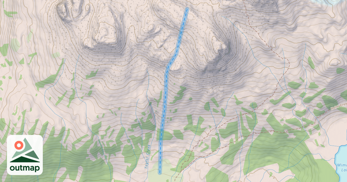 Map of East Knob