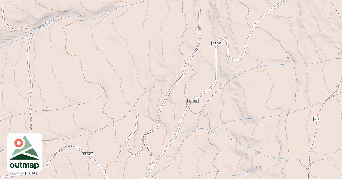 Map of WEST MANCOS D