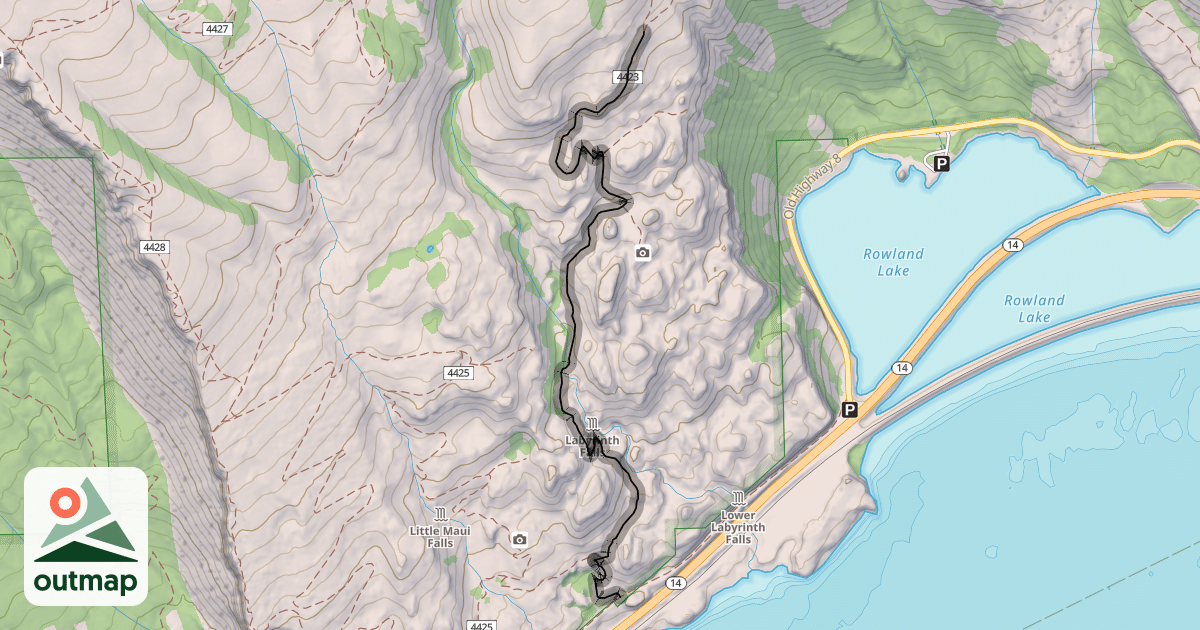Map of Labyrinth Trail #4423