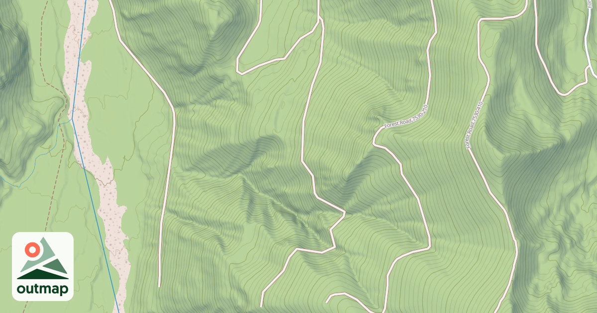 Map of USFS Motor Vehicle Use Map Roads {93798CE0-4F68-493B-96C5-2763FDF05513}