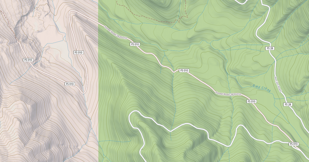 Map preview of USFS National Forest System Roads {82FC9774-2E4A-434F-90EB-961B46BB7822}