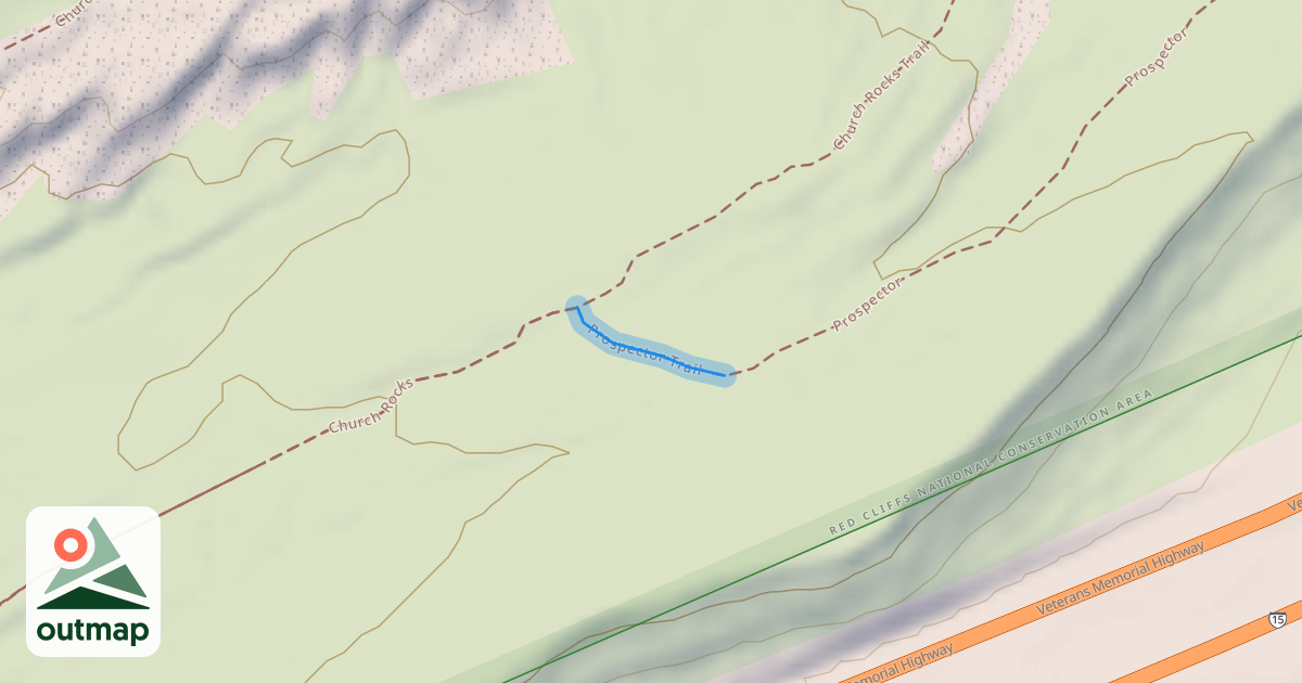 Map of Prospector Trail