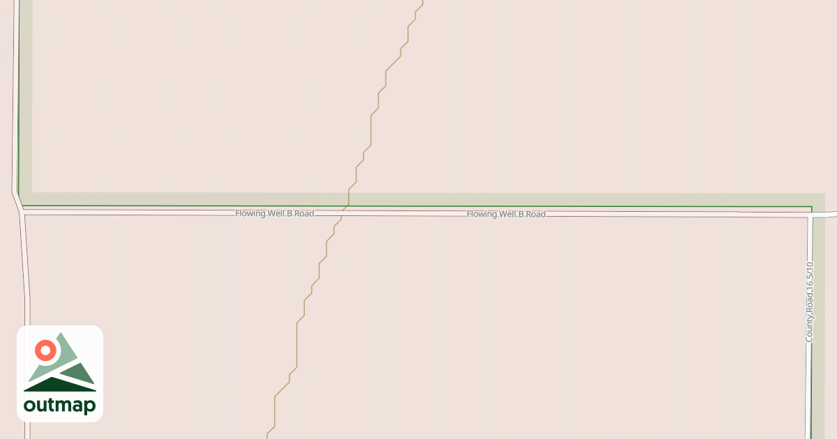 Map of FLOWING WELL B