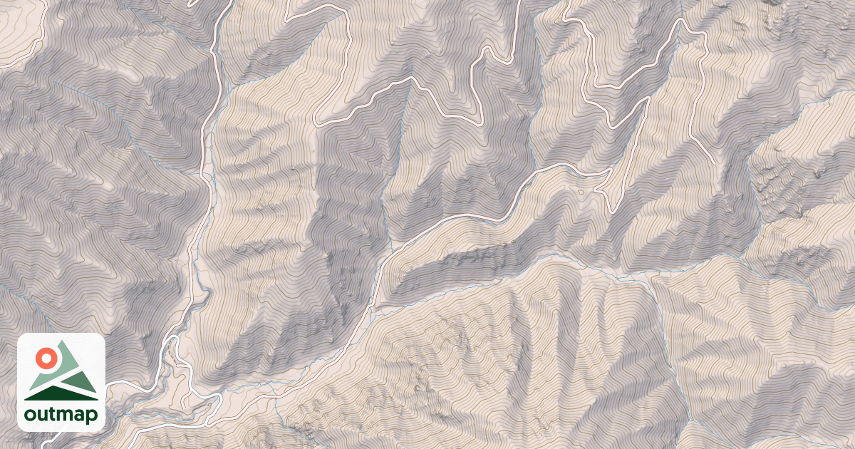 Map of EAST FORK MITCHELL CREEK