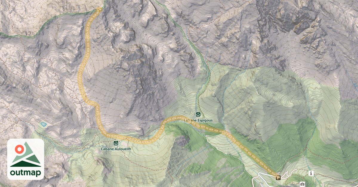 Map of Pic d'Aulon — Lurgues