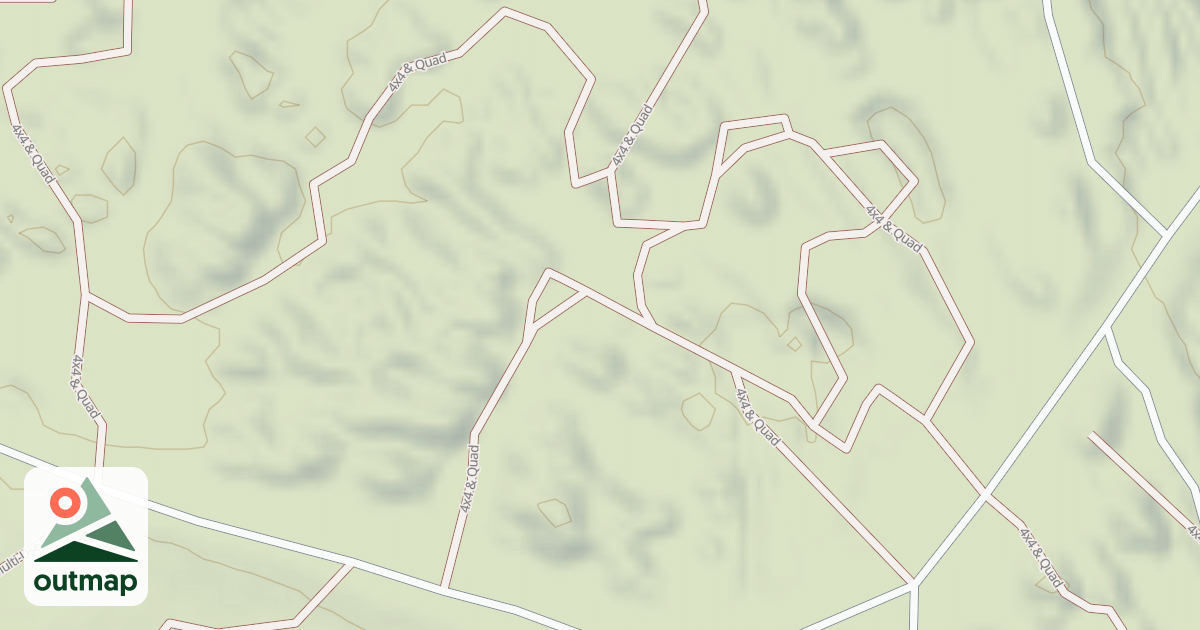 Map of Interlake State Recreation Area Trails