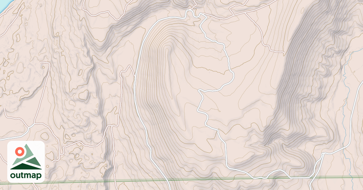 Map of LITTLE FLAT TOP