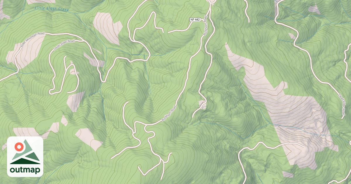 Map of BUCKHORN