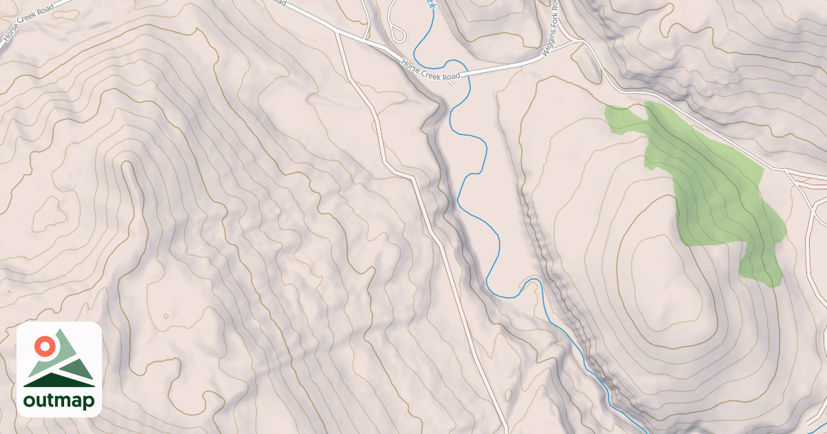 Map of E A MOUNTAIN