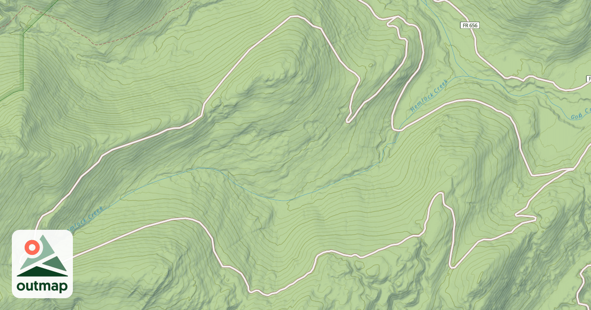 Map of HEMLOCK LOOP
