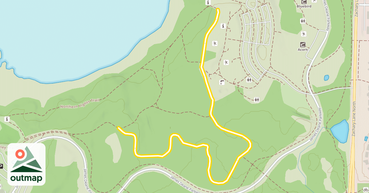 Map of Northern Lights Trail