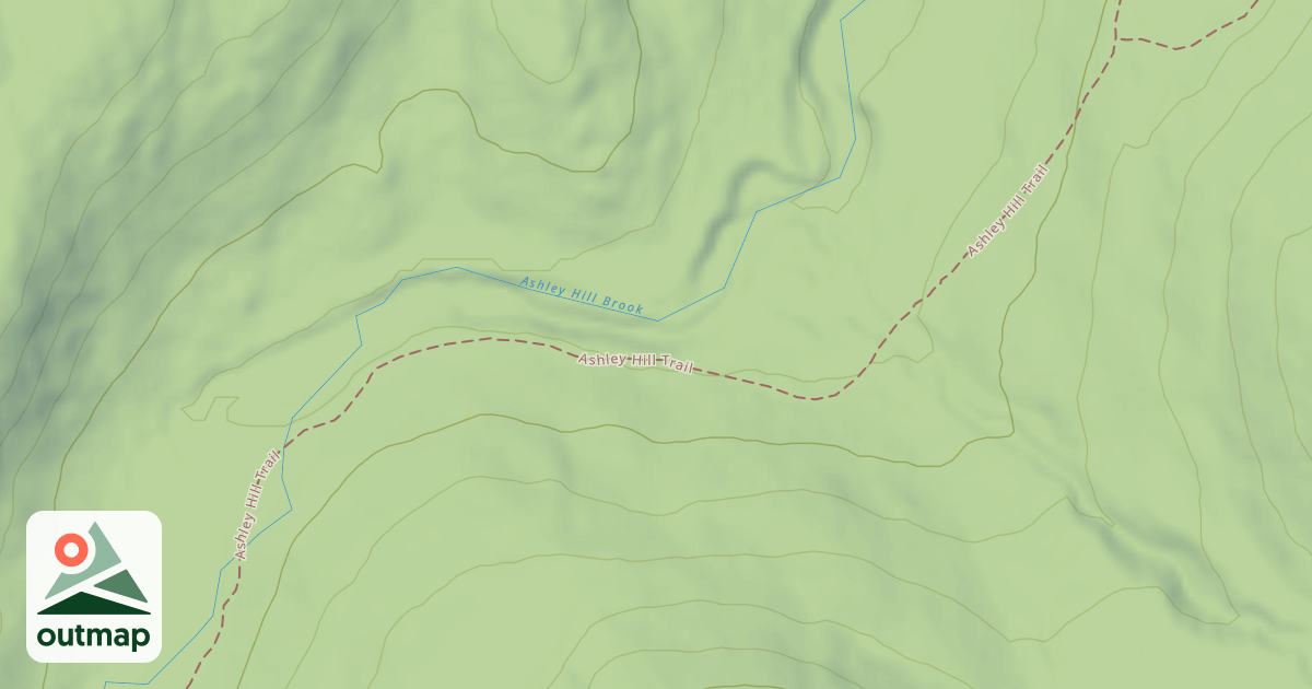 Map of Ashley Hill Trail