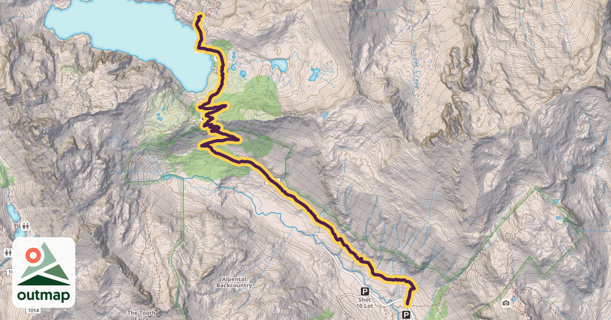 Map of Snow Lake Trail