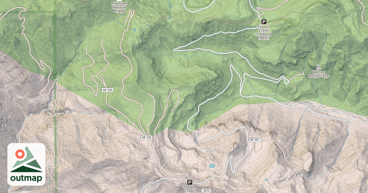 Map of FRENCH CREEK ROAD