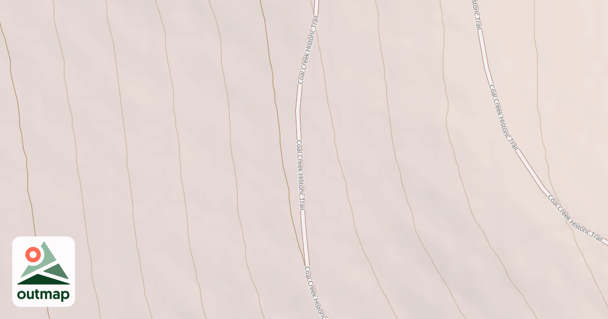 Map of Coal Creek Upper Road