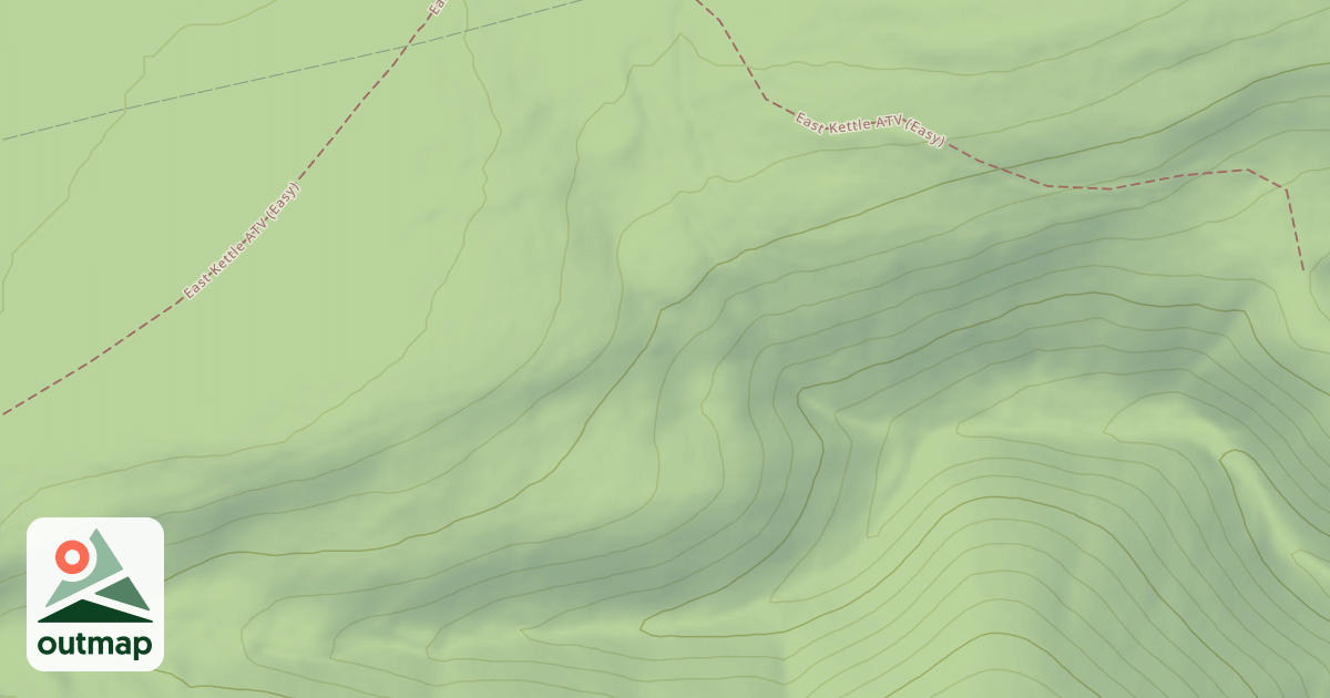 Map of East Kettle ATV Trail System