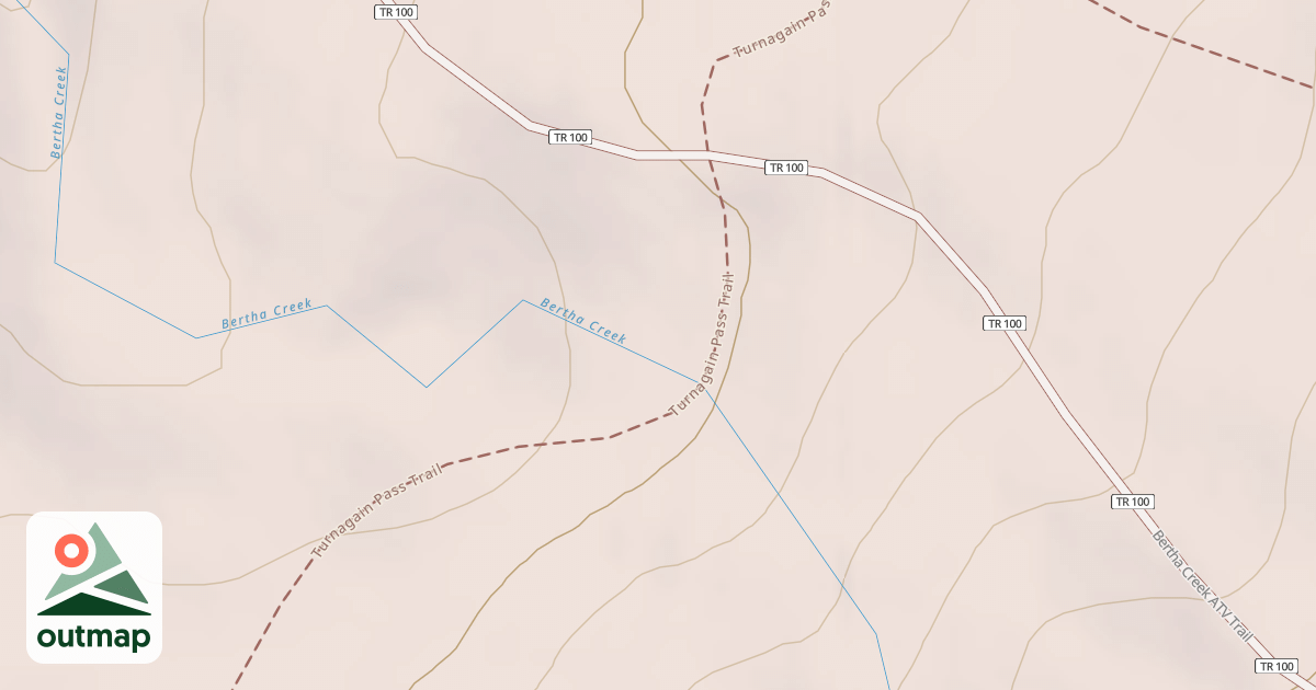 Map of Bertha Creek Atv Trail