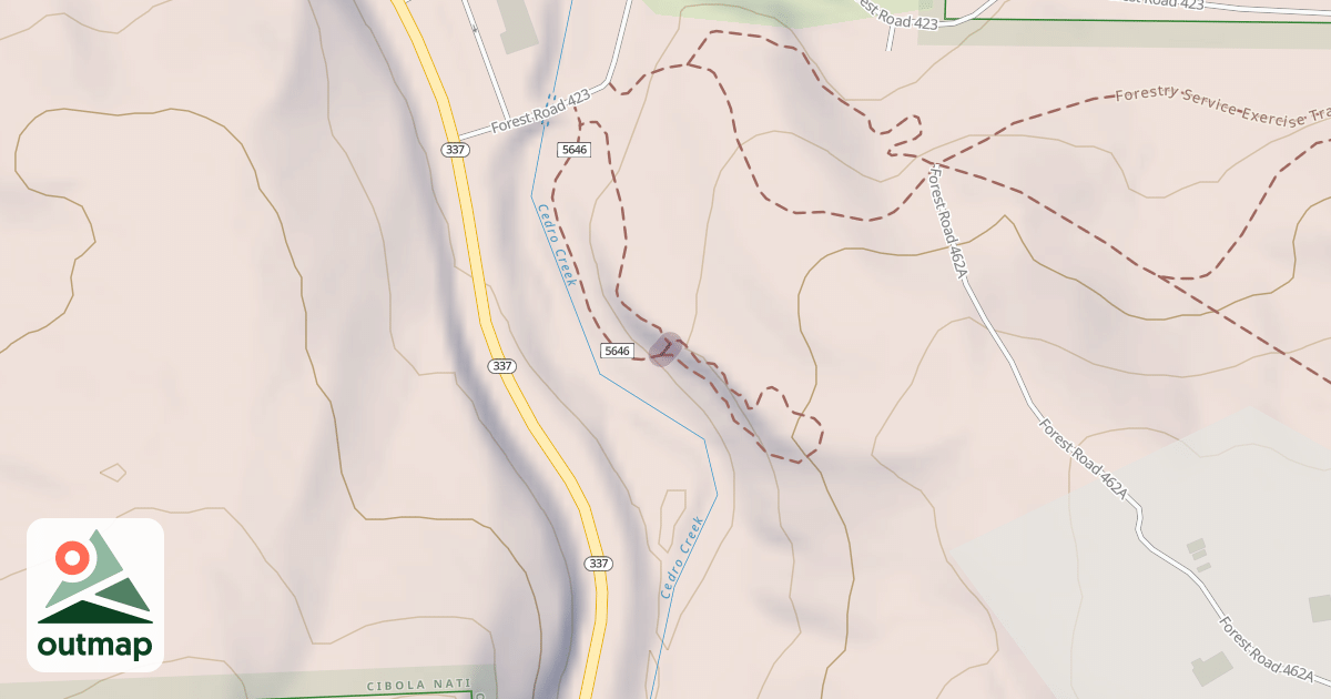 Map of Ranger Rock Trail