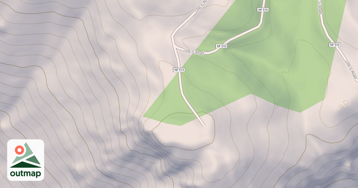 Map of LAZY SPUR