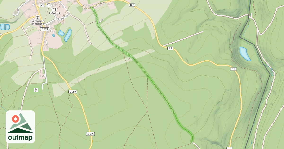 Map of Vieille Route du Pont Collin